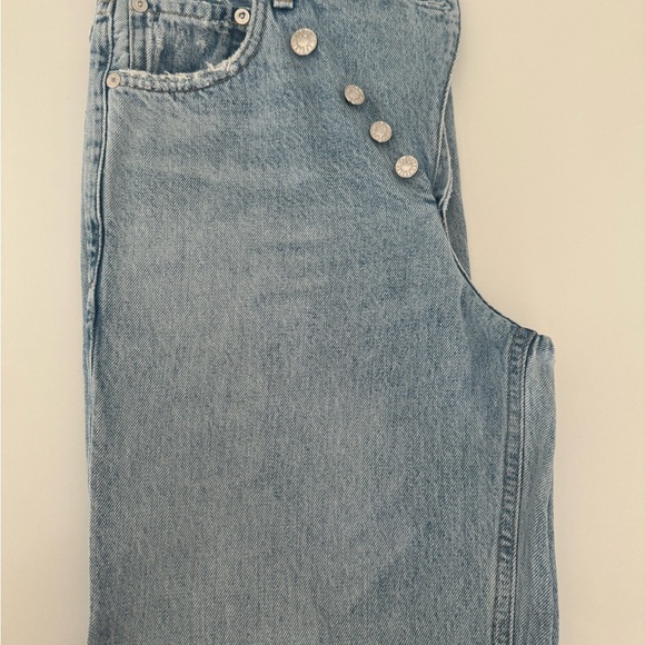 AGOLDE crossover light wash jeans size: 22 - Picture 6 of 8